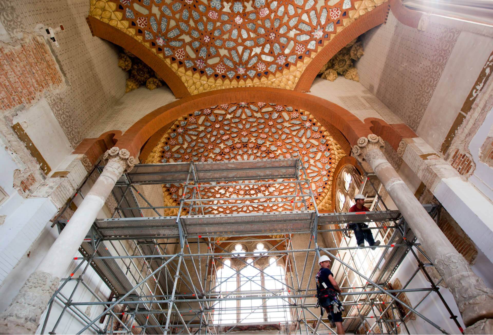 Rehabilitació recinte modernista - Sostre